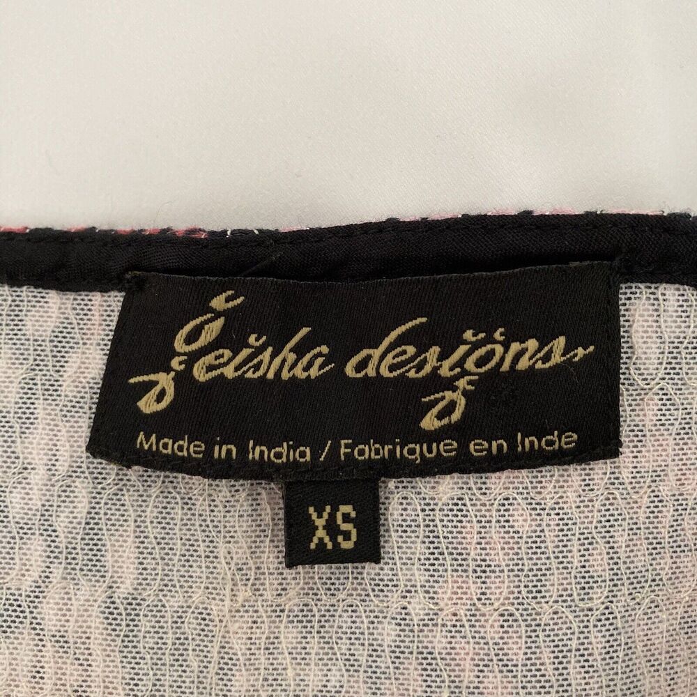 Anthropologie Geisha Designs Smocked Maxi Dress Size XS Cut Out Front - Picture 13 of 13